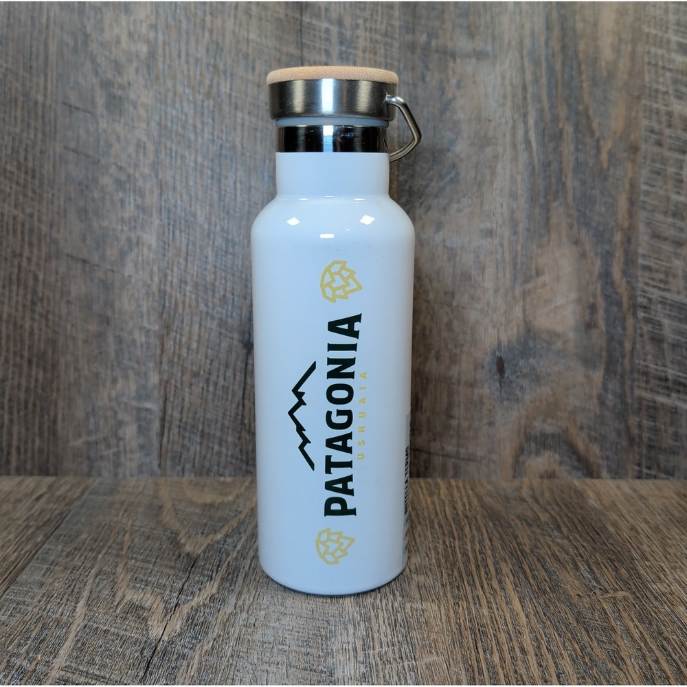 Patagonia Ushuaia Thermos Bottle Insulated Screw Top White Water Bottle